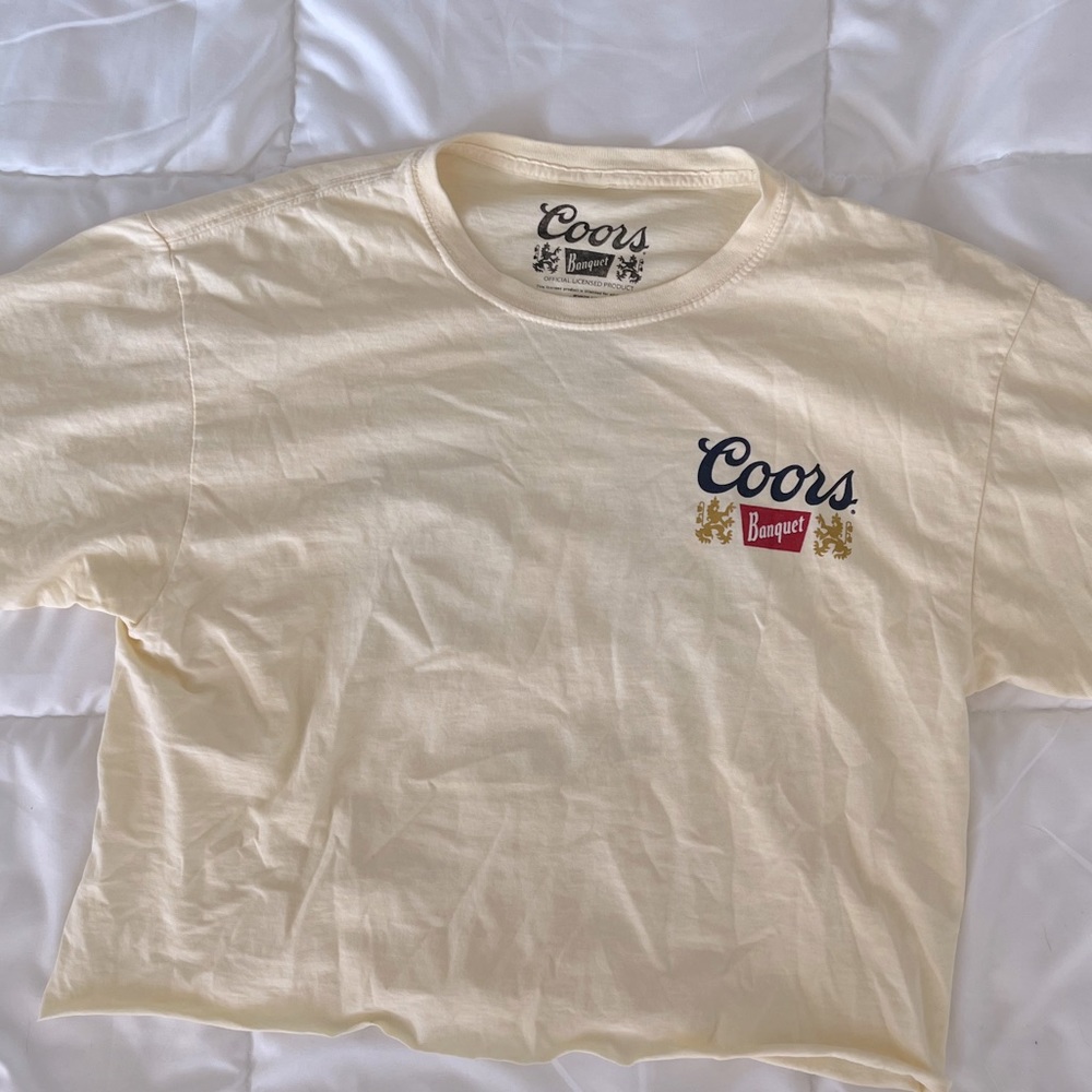 UO Coors Banquet crop tee